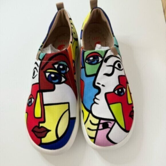 US 10 UIN Slip On Shoes Canvas Comfortable Loafers Fantasy (EU 42) - Picture 4 of 13